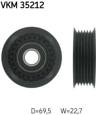Produktbild von SKF VKM 35212 Umlenkrolle Keilrippenriemen für OPEL Vectra C Caravan (Z02) Vectra C Limousine (Z02) Signum CC (Z03) Vectra C CC (Z02) für RENAULT