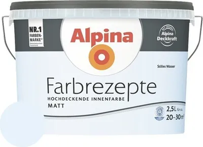Produktbild von Alpina Wandfarbe Farbrezepte Stilles Wasser 2,5 l
