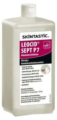 Produktbild von Bartscher Skintastic® Leocid Sept P7 Händedesinfektionsmittel parfümfrei bakterizid 90x70x210 mm