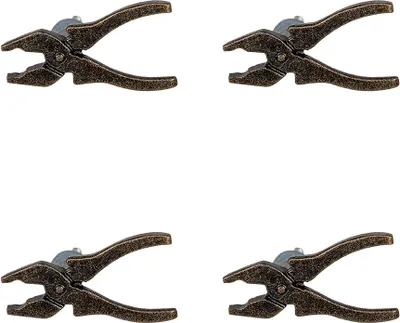 Produktbild von Clayre & Eef Türknauf 4er Set Kneifzange 6x3x3 cm Braun Eisen