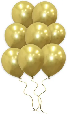 Imagen del producto de Globos de látex color dorado, 100 unidades, para la decoración de fiestas