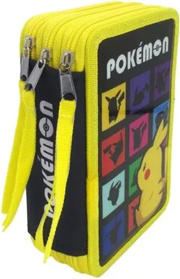 Produktbild von POKÉMON Triple Federmäppchen, 39tlg. Gefüllt