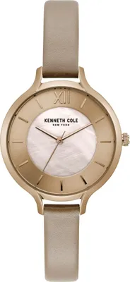 Produktbild von Kenneth Cole New York Damen-Armbanduhr Analog Quarz Leder KC15187004