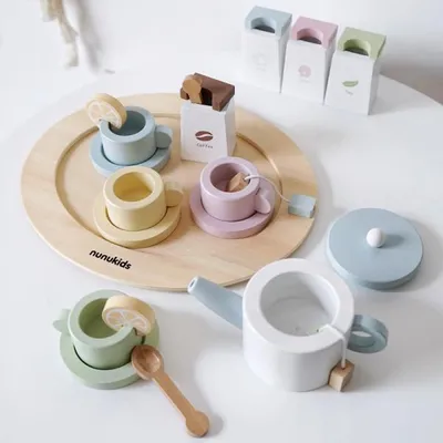 Produktbild von 360Home Kinderspielzeug Holzsimulation Nachmittagstee Set
