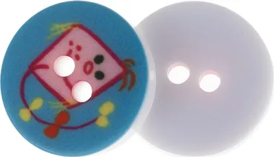 Image de Knoflík - lot de 6 pièces - 13 mm (diamètre) - Rose, Bleu