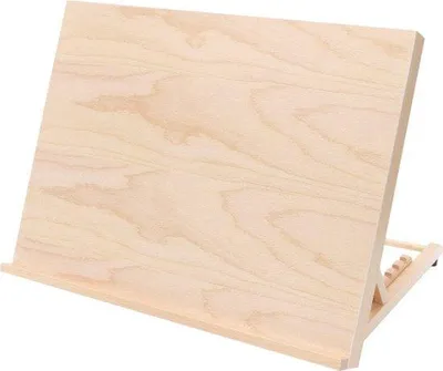 Obrázok produktu pre Kresliaci stôl A3 33 x 45 cm z bukového dreva na maľovanie a písanie, akrylové a akvarelové farby