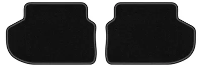 Produktbild von Velours-Fußmatten Hinten für BMW 5 F10 FL 2013-2017 (Limousine) – 2-tlg, Schwarz, passgenau – Wielganizator LUX