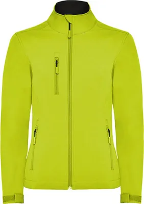Produktbild von Roly SS6437 | Damen Nebraska Softshell Jacket, Wind- und Wasserabweisend - Farbe: 235 Lime Punch - Größe: 3XL