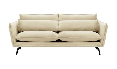 Produktbild von SLF24 - Dreisitzer-Sofa Layla - hellbeige - Velluto 2