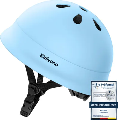 Produktbild von Kidiyana Kinderhelm XS 48–54 cm – verstellbarer Fahrrad-, Skate- & Rollerhelm, stoßfeste PC-Schale, ab 1 Jahr, Blau