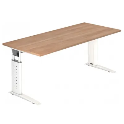 Produktbild von UNDA 19 W - 180 x 80 höhenverstellbar Nussbaum/Weiß