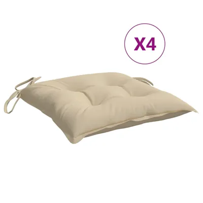 Immagine prodotto di Cuscini per Sedia 4 pz Beige 40x40x7 cm in Tessuto Oxford
