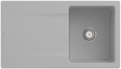 Produktbild von Villeroy & Boch Keramikspüle 333501SM, Siluet 50 Einbauspüle - inkl.
