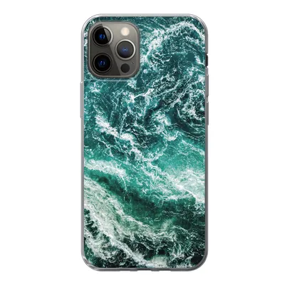 Produktbild von MuchoWow® Handyhülle Schutzhülle Hülle für iPhone 12 Pro Marmor - Gemustert - Natursteine Silikon Softcase Handy Hülle - Abdeckung