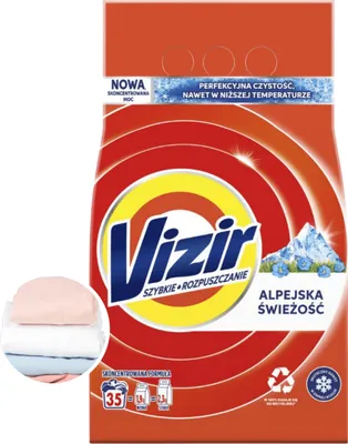 Zdjęcie produktu dla Vizir Alpejska świeżość Proszek do prania 35 prań 1,925 kg