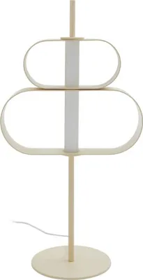 Produktbild von Lucande LED-Tischleuchte Audrina, beige, Metall, dimmbar
