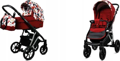 Produktbild von BabyLux® Marlux Magnetic | 2in1 Kinderwagen Set | Water Lily | Kombikinderwagen | Kinderwagenset