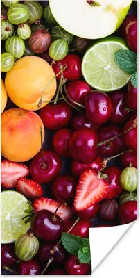 Produktbild von MuchoWow® Poster Obst - Farben - Sommer 20x40 cm - Plakat - Foto