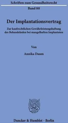 Obrázok produktu pre Der Implantationsvertrag