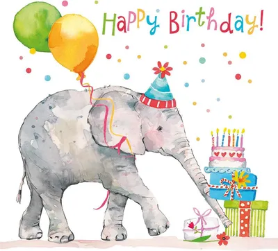 Produktbild von PPD Birthday Elephant 33x33 cm