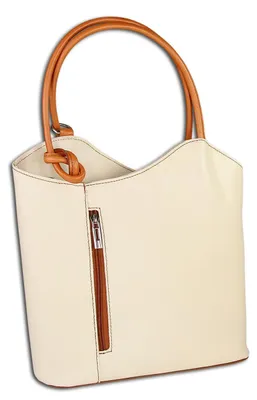 Immagine prodotto di Toscanto Borse , Zaino marrone, pelle beige OTT106SC