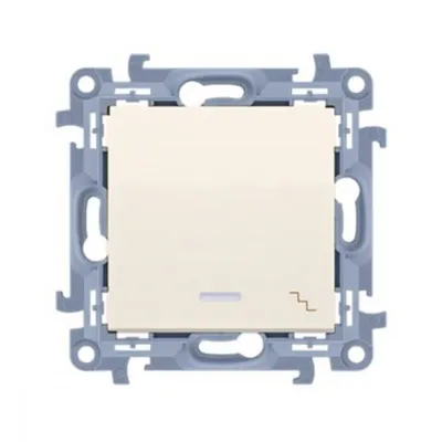 Obrázek produktu pro Kontakt-Simon CW6L.01/41, Plast, Bílá, IP20, IP44, 250 V, 10 A, 77 mm