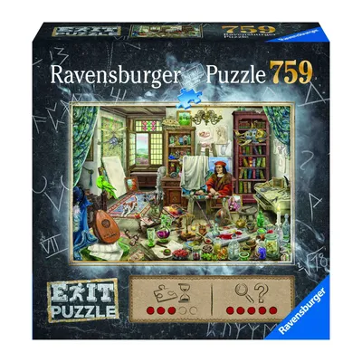 Obrázek produktu pro Ravensburger Puzzle Exit Artist's Studio Puzzle a logická hra