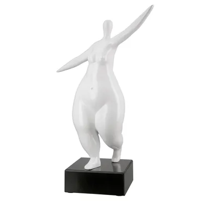 Image de Gilde Skulptur, "Lady", Kunstharz, weiß, VE 1, L. 14 cm, B. 28 cm, H. 37 cm 52414 4063387524145