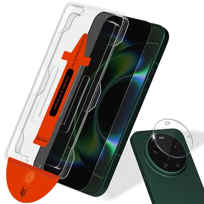 Obrázek produktu pro 1-balení Xiaomi 17 Ultra Ochranné sklo na displej Privacy & 1-balení ochrana objektivu - Tvrzené sklo | [Automatická instalace] - Bez bublin