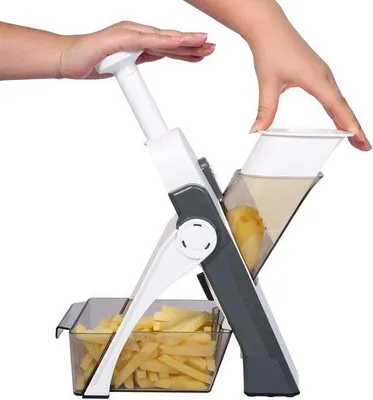Produktbild von Küchenmandoline Multifunktionale Gemüseschneider - Weiß und Grün