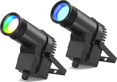 Obrázek produktu pro Bodové světlo, 30W RGBW, ovládání DMX, 2ks, zástrčka EU