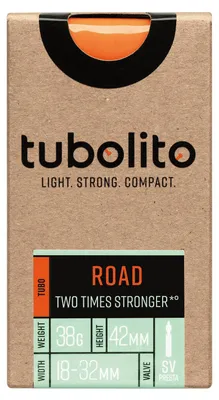 Image de Chambre à air -Tubo-Road-700C-SV42 - Orange - Tubolito