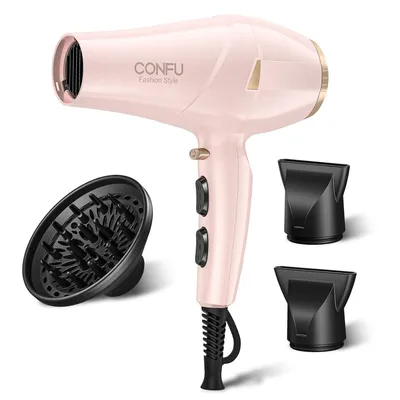 Produktbild von 2300W Profi Föhn Ionen Technologie Salon Fön Haartrockner mit Diffusor StylingDüse, 2 Geschwindigkeit und 3 Heizstufen