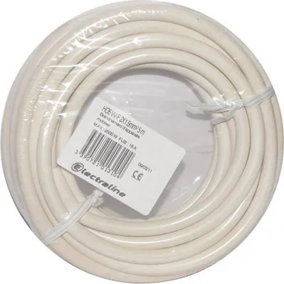 Image de Câble H05vvf 2x1.5 05m Blanc Couronne 60107033j - Electraline