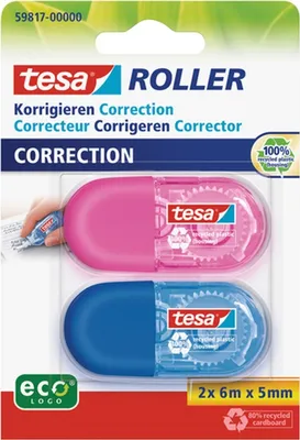 Produktbild von Korrekturroller ecoLogo bunt 5mmx6m Packung mit 5 Stück