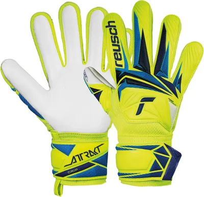 Produktbild von Reusch Torwarthandschuhe Attrakt Grip Junior mit hochelastischem, sicherem Verschluss 2005 safe yellw/sharp blue 8