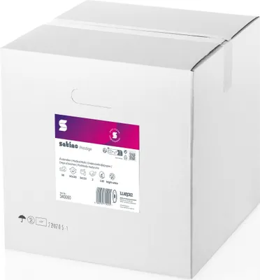 Produktbild von Medizinalrolle Prestige 50 cm x 50 m (B x L) Zellstoff hochwei 132 Bl./Rl. 9 St./Pack.