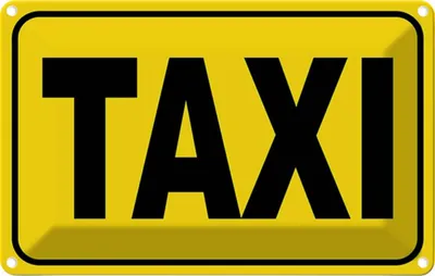 Produktbild von vianmo Blechschild 12x18 cm Taxi Beruf Arbeit