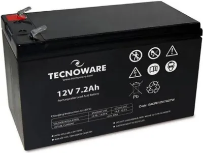 Obrázek produktu pro Tecnoware Power baterie 12 V, 7,2 Ah, 6,3 mm
