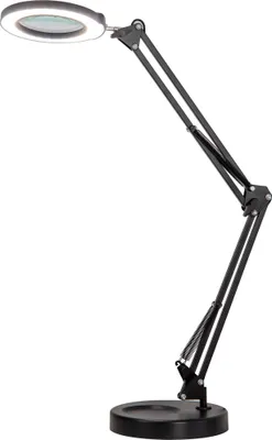 Obrázok produktu pre IMMAX LED stmievateľná stolná lampa s lupou ZOOM 12W/5V čierna
