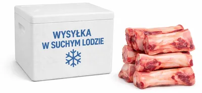 Image de Os de bœuf surgelés, coupés dans le sens de la longueur, 4 x 1 kg - Refuge de Bukowina