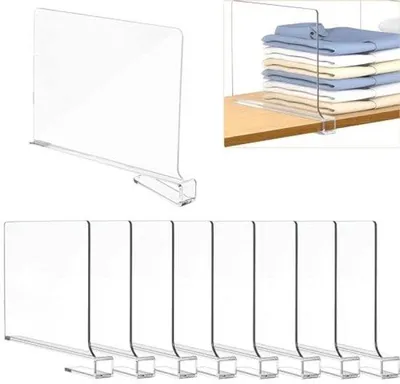 Produktbild von Famanu Plankverderer 8 transparente Organizer - für Kleiderschränke und Küchenschränke