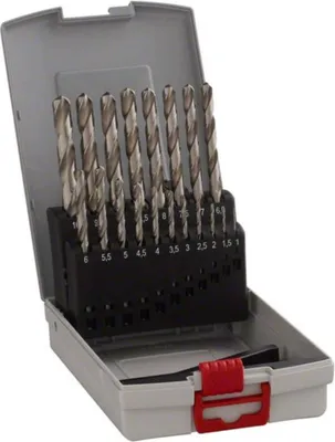 Produktbild von Bosch Metallbohrer-Set HSS-G mit Box 19 tlg. 1,0-10,0 mm