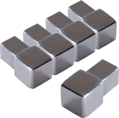 Produktbild von Dalsys Endstück für Fliesenschiene Quadratprofil Edelstahl Poliert 10mm, 5 Stück, Fliesenprofil