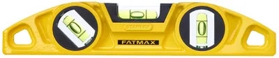 Image de Black & Decker Niveau torpille FatMax longueur 220mm 3 fioles magnétique Alu Stanley - 0-43-603