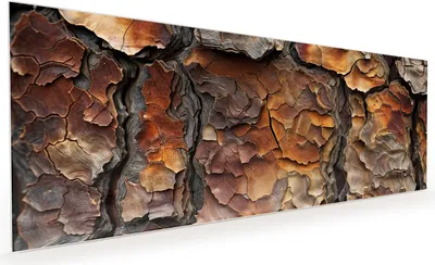 Produktbild von Küchenrückwand Spritzschutz Glas mit Motiv Baumrindenstruktur 40 x 40 cm