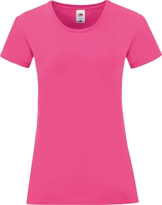 Image de Fruit Of The Loom T-shirt femme Iconic, manches courtes PC3400 (S) (Fuchsia)
