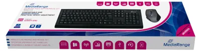 Image de MediaRange Tastatur-Set + optis. 5 Tasten Funk-Maus (FR) sw