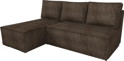 Produktbild von BroMARKT Ecksofa mit Schlaffunktion Hector Braun Cord Links