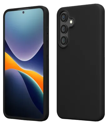 Produktbild von kwmobile Handyhülle für Samsung Galaxy S25 FE Hülle - Case Silikon - Kabelloses Laden - Schutzhülle Cover in Schwarz